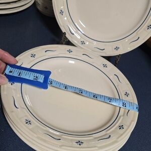 Longaberger Classic Blue (4) Dessert Plates